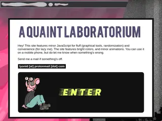 A Quaint Laboratorium