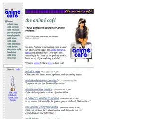 Anime Cafe Home Page - Your complete source for anime reviews