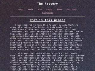 The Factory