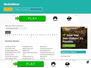 Fan Fiction Archive | MediaMiner