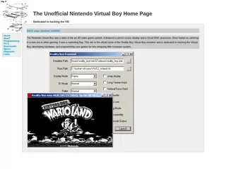 The Unofficial Nintendo Virtual Boy Home Page - Home of the Reality Boy Emulator