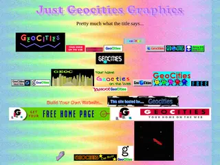 Just Geocities Graphics