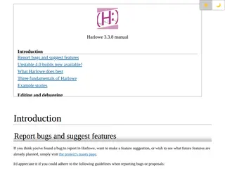 Harlowe 3.3.8 manual
