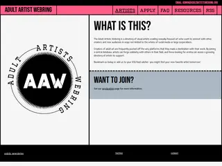 ADULT ARTIST WEBRING