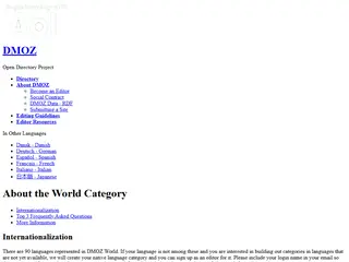 DMOZ - About the World Category