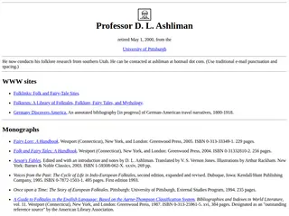 D. L. Ashliman's Home Page