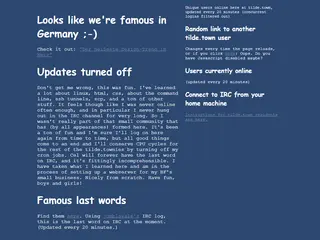~nick is trying to keep up with all the cool stuff happening at Tilde.town