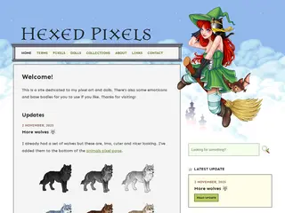 Hexed Pixels – Old school pixel art and dolls