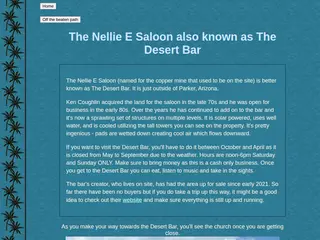 Nellie E Saloon or The Desert Bar