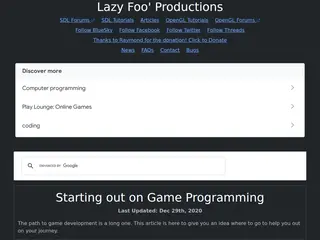 Lazy Foo' Productions - Starting out on Game Programming