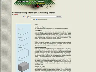 Pixel art in Photoshop, pixel, isometric building, isometric