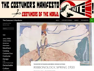 The Costumer's Manifesto | Costumers of the World, Unite!