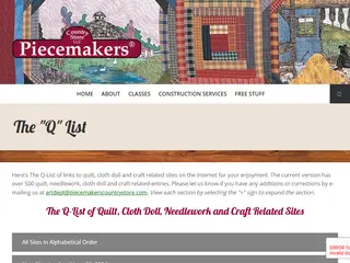 The Q-List of Links to Quilt, Cloth Doll and Crafts Sites