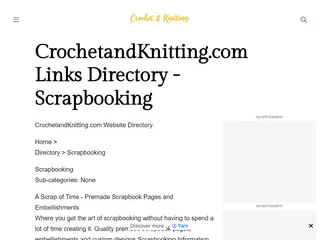 CrochetandKnitting.com Links Directory - Scrapbooking