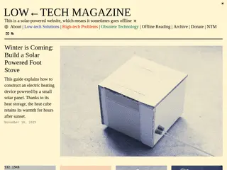 LOW←TECH MAGAZINE