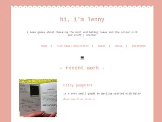 l n n y + f r n d s | lenny is making music and games