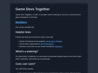 Game Devs Together