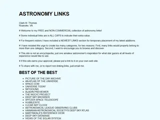 ASTRONOMY LINKS - Pleine Lune