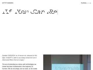 If You Can Read This, You Are Not A Machine