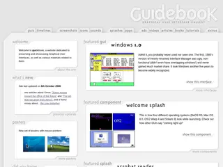 GUIdebook: Graphical User Interface gallery