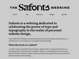 The Safonts Webring