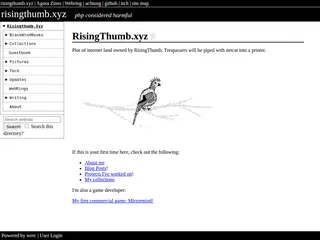 risingthumb.xyz Seems can have seams.