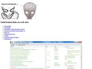 Find broken links on your site with Xenu's Link Sleuth (TM)