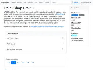 WinWorld: Paint Shop Pro 3.x