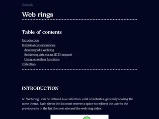 Web rings