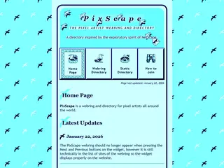 PixScape: The Pixel Artist Webring and Directory