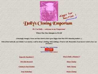 Dolly's Clothing (ahem, Cloning) Emporium * HUMOR/SATIRE *