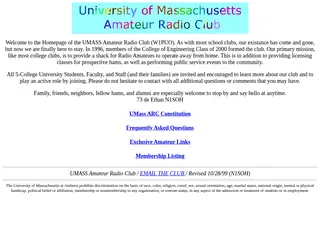 UMASS Amherst Ham Radio Club Homepage