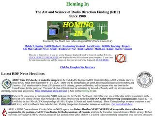 HOMING IN -- Radio Direction Finding, Foxhunting, ARDF