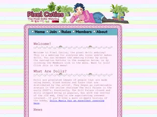 Pixel Cuties Club - the Pixel Dollz Webring!