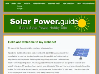 Solar Power Guide: Welcome to Bob's Solar Energy Hobby Site!
