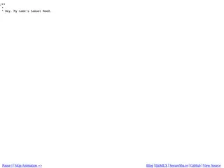 STRML: Projects and Work
