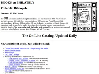 Philatelic Bibliopole Catalog of Philatelic Books and Literature; New and Used